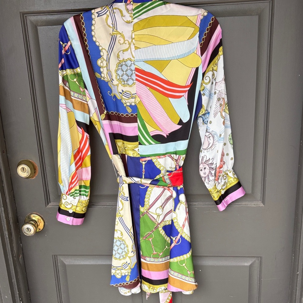 Zara Multicolor Long Sleeve Dress - Picture 14 of 15